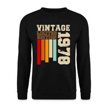 1978 - Unisex Sweatshirt - black - Front - Alina (178cm) & Michal (187cm)