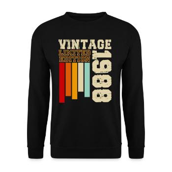 1988 - Unisex Sweatshirt - black - Front - Alina (178cm) & Michal (187cm)