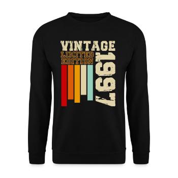 1997 - Sweat-shirt Unisexe - noir - Devant - Alina (178cm) & Michal (187cm)