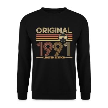 1991 - Unisex sweater - sort - Foran - Alina (178cm) & Michal (187cm)