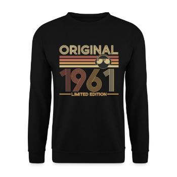 1961 - Unisex sweater - sort - Foran - Alina (178cm) & Michal (187cm)