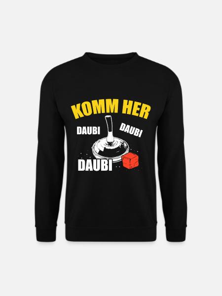 Komm Her Daubi Daubi Stockschütze Eisstock Daube - Unisex Pullover - Schwarz