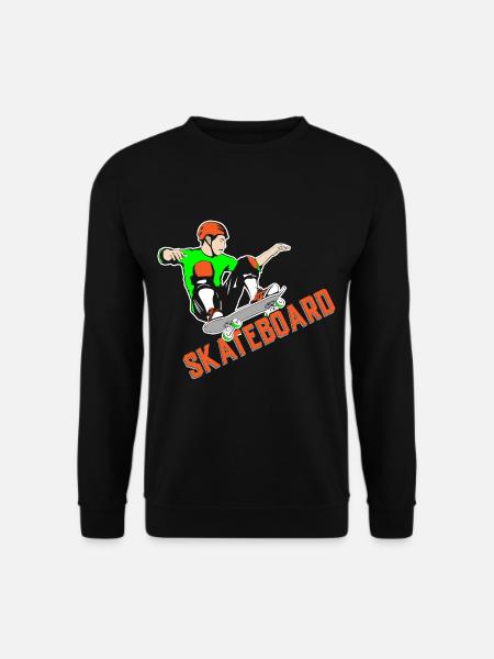 skateboard skateboarding skater skateboarder - Unisex Sweatshirt - black