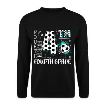 Football de 4e année - Sweat-shirt Unisexe - noir - Devant - Alina (178cm) & Michal (187cm)