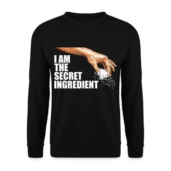 I am the secret ingredient - Unisex Sweatshirt - black - Front - Alina (178cm) & Michal (187cm)