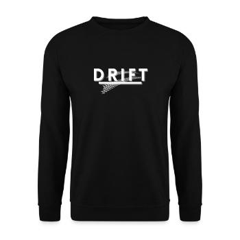 Drift. car drift gift - Unisex Sweatshirt - black - Front - Alina (178cm) & Michal (187cm)