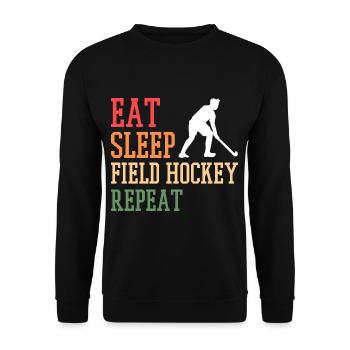 Hockey hockey de hockey coach - Sweat-shirt Unisexe - noir - Devant - Alina (178cm) & Michal (187cm)