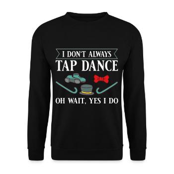 Tap Dance Beginners Chaussures Apprendre la musique Danseurs - Sweat-shirt Unisexe - noir - Devant - Alina (178cm) & Michal (187cm)