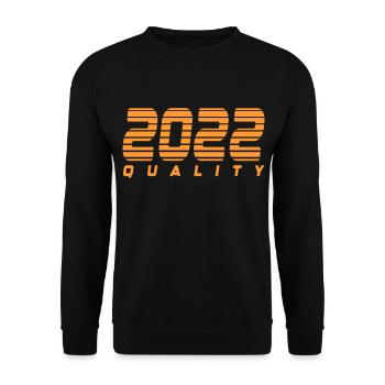 2022 quality | Farbe änderbar - Unisex Pullover - Schwarz - Vorne - Alina (178cm) & Michal (187cm)