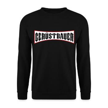 Gerüstbauer Shirt bedruckt in top Markenqualität - Unisex Pullover - Schwarz - Vorne - Alina (178cm) & Michal (187cm)