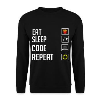 Programmierer Programmieren Computerentwickler Pc - Unisex Pullover - Schwarz - Vorne - Alina (178cm) & Michal (187cm)