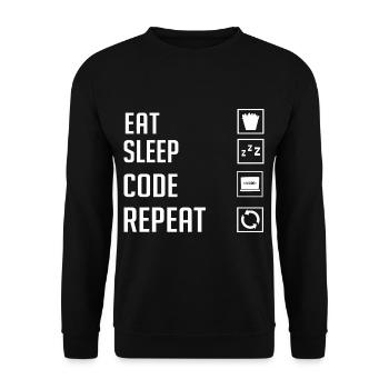Programmierer Programmieren Computerentwickler Pc - Unisex Pullover - Schwarz - Vorne - Alina (178cm) & Michal (187cm)