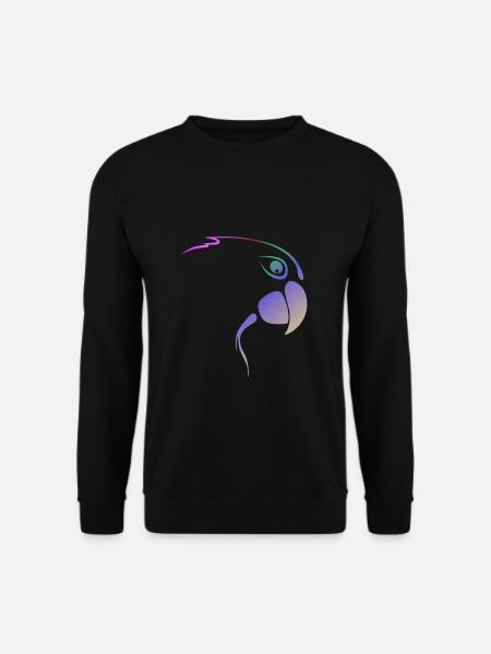 Lila Flügelschlag - Unisex Pullover - Schwarz