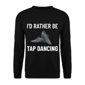 Tap Dance Beginners Chaussures Apprendre la musique Danseurs - Sweat-shirt Unisexe - noir - Devant - Alina (178cm) & Michal (187cm)