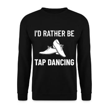 Tap Dance Beginners Chaussures Apprendre la musique Danseurs - Sweat-shirt Unisexe - noir - Devant - Alina (178cm) & Michal (187cm)