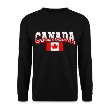Canada Fan - Unisex Sweatshirt - black - Front - Alina (178cm) & Michal (187cm)