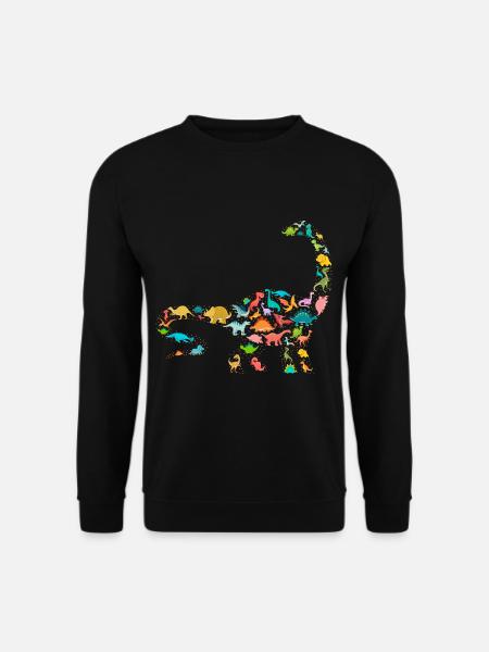 Brachiosaurus Dinosaur - Unisex Pullover - Schwarz