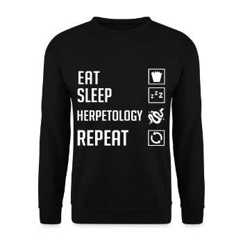 Herpetology Reptiles Herpetologist Lizards - Unisex Sweatshirt - black - Front - Alina (178cm) & Michal (187cm)