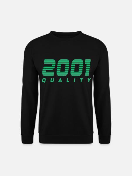 2001 quality | Farbe änderbar - Unisex Pullover - Schwarz