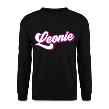 Leonie | Farben änderbar - Unisex Pullover - Schwarz - Vorne - Alina (178cm) & Michal (187cm)