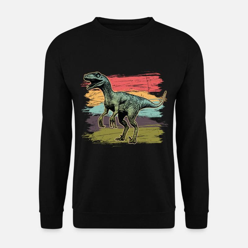 Dinosaur Velociraptor hunter - Unisex Sweatshirt - black