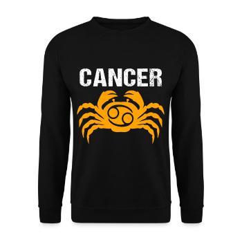 Krebs Krebs Tierkreis Horoskop - Unisex Pullover - Schwarz - Vorne - Alina (178cm) & Michal (187cm)