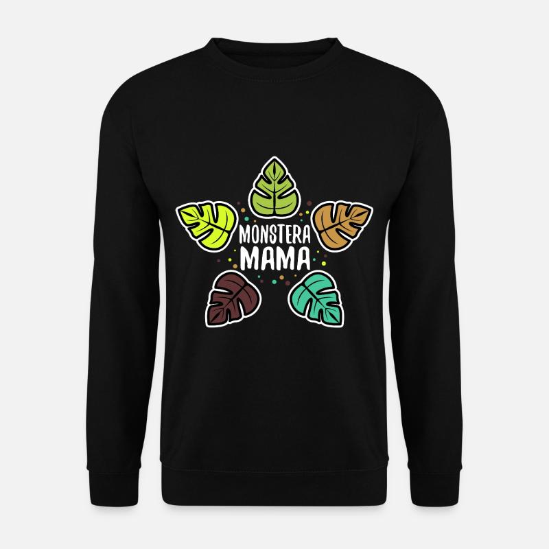 Monstera Mama - Unisex Pullover - Schwarz