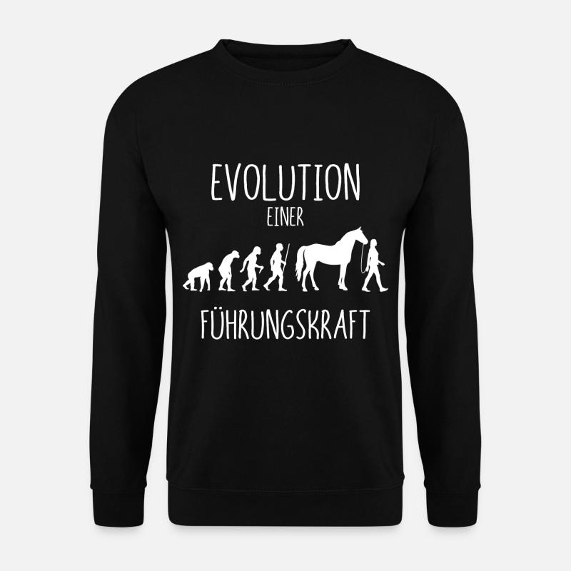 Führungskraft Pferd - Unisex Pullover - Schwarz