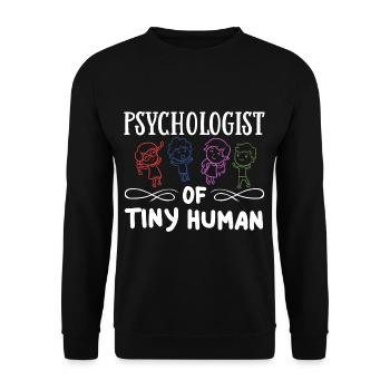 Schulpsychologe Schulpsychologie Psychologie - Unisex Pullover - Schwarz - Vorne - Alina (178cm) & Michal (187cm)