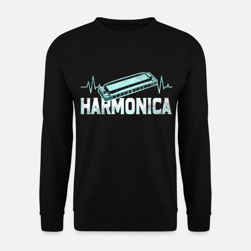 Harmonica - Sweat-shirt Unisexe - noir