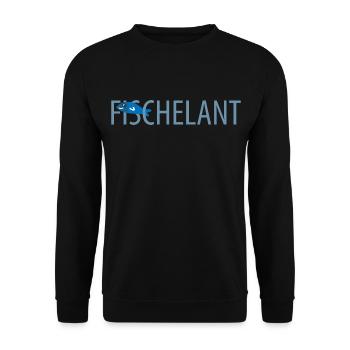 Sachsen Fisch lustig - Unisex Pullover - Schwarz - Vorne - Alina (178cm) & Michal (187cm)