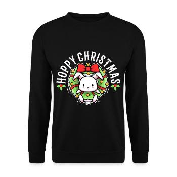Noël houblonné - Sweat-shirt Unisexe - noir - Devant - Alina (178cm) & Michal (187cm)