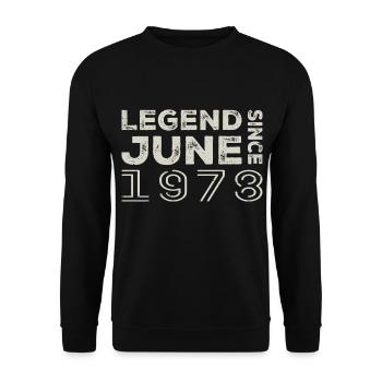 June 1978 Birthday June 1978 June Gift 1978 - Unisex Sweatshirt - black - Front - Alina (178cm) & Michal (187cm)