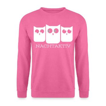 NachtAktiv von Philipp Wolf - Unisex Pullover - Pink - Vorne