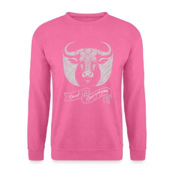 Boeuf bourguigon - Sweat-shirt Unisexe - rose - Devant