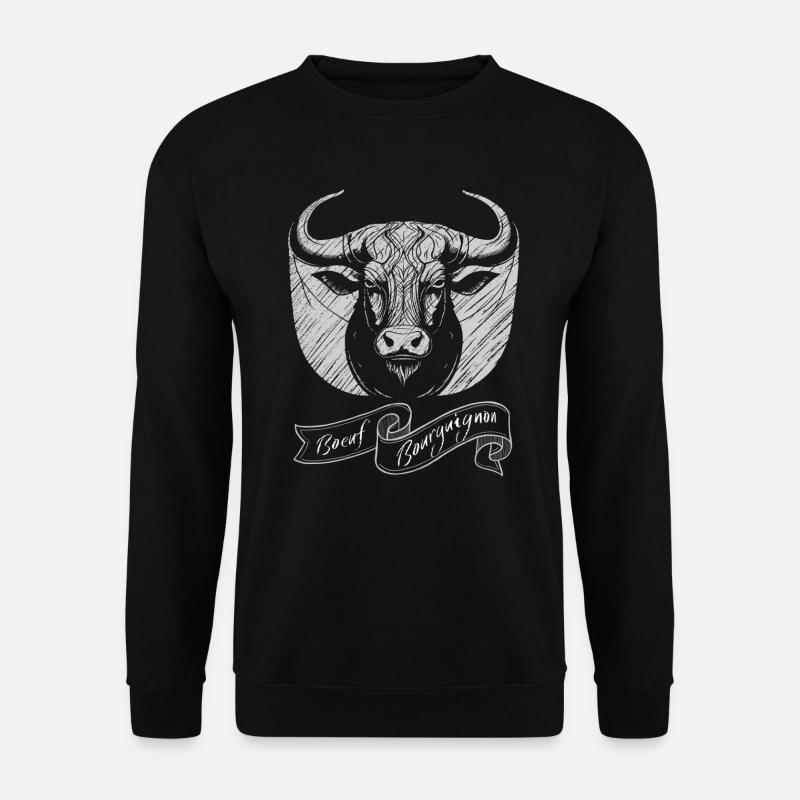 Rindfleisch Bourguigon - Unisex Pullover - Schwarz