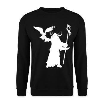 Jeu de rôle fantastique - Shaman Silhouettes Design - Sweat-shirt Unisexe - noir - Devant - Alina (178cm) & Michal (187cm)