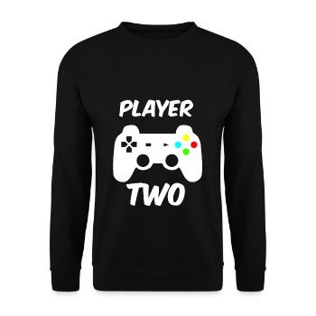 Player One - Player Two Partnerlook P52 B - Sweat-shirt Unisexe - noir - Devant - Alina (178cm) & Michal (187cm)