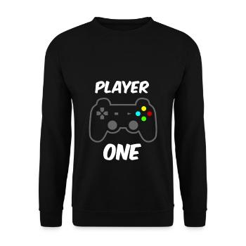 Player ONE - Player TWO Partnerlook - Sweat-shirt Unisexe - noir - Devant - Alina (178cm) & Michal (187cm)