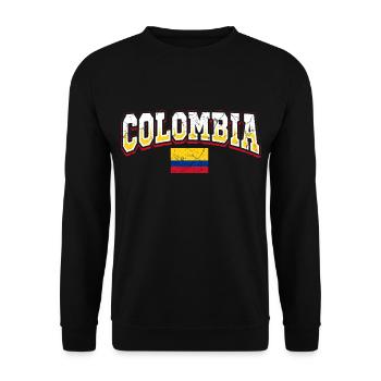 Colombia - Unisex Sweatshirt - black - Front - Alina (178cm) & Michal (187cm)