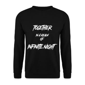 Goth ensemble dans un royaume de la nuit infinie - Sweat-shirt Unisexe - noir - Devant - Alina (178cm) & Michal (187cm)