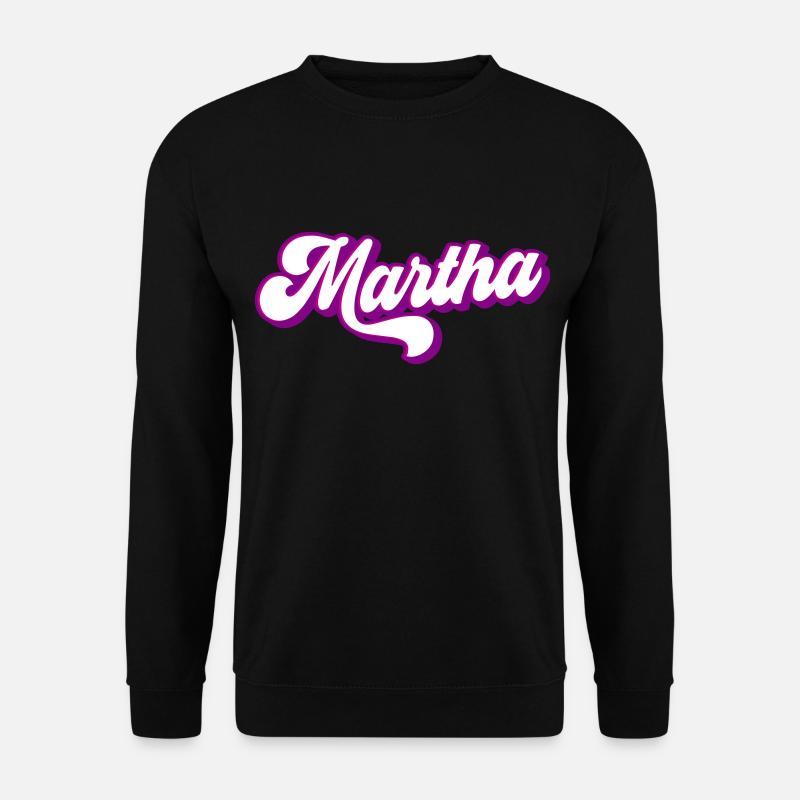 Martha | Farben änderbar - Unisex Pullover - Schwarz