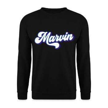 Marvin | Colors changeable - Unisex Sweatshirt - black - Front - Alina (178cm) & Michal (187cm)