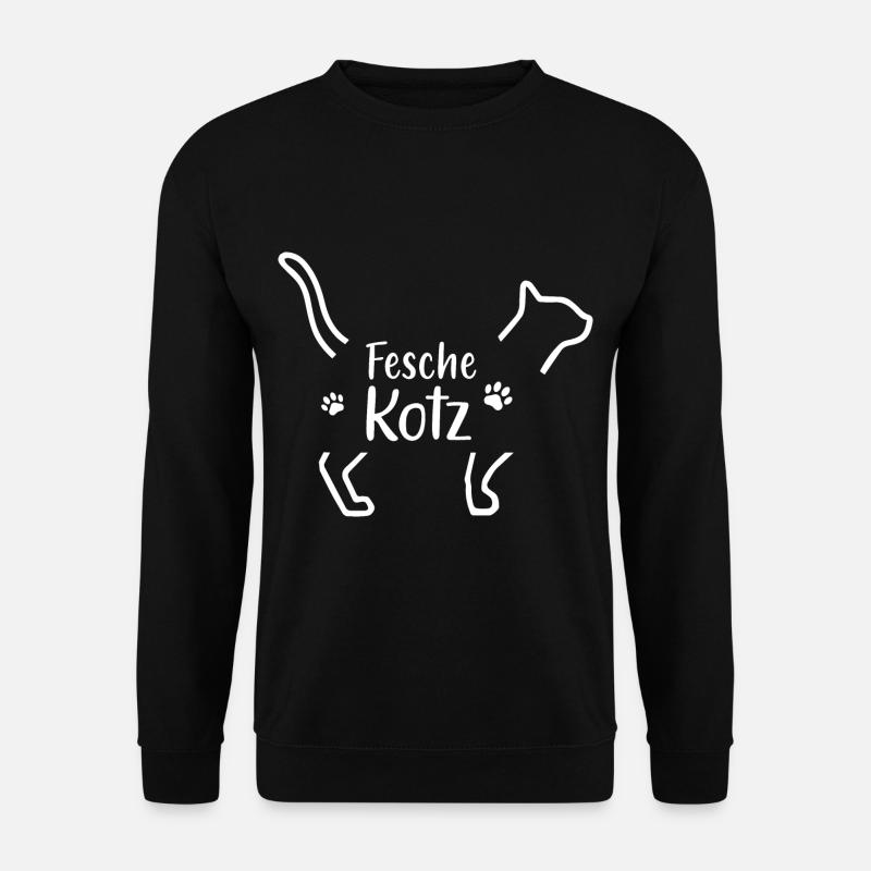Fesche Kotz - Unisex Pullover - Schwarz