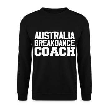 Australia Breakdance Coach - Sweat-shirt Unisexe - noir - Devant - Alina (178cm) & Michal (187cm)