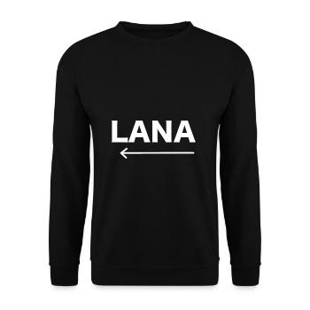 Lana Anal - Sweat-shirt Unisexe - noir - Devant - Alina (178cm) & Michal (187cm)