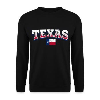Texas - Unisex Pullover - Schwarz - Vorne - Alina (178cm) & Michal (187cm)