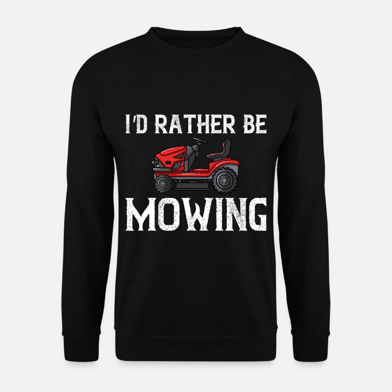Lawn Mower Funny Lawn Mowing Tractor - Unisex Sweatshirt - black