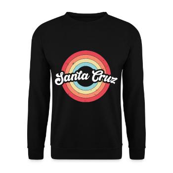 Santa Cruz Vintage Arc-en-ciel - Sweat-shirt Unisexe - noir - Devant - Alina (178cm) & Michal (187cm)