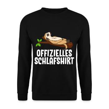 T-shirt de nuit officiel Meerkat - Sweat-shirt Unisexe - noir - Devant - Alina (178cm) & Michal (187cm)